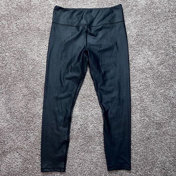 ZYIA Pants - Zyia Active Shimmering Black 26” Leggings Womens Size XXL